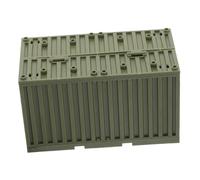 Abaodam Military Building Blocks Accessories Plastic Scene Building Container for DIY Miniature Military Models Creative Model for Hand Eye Coordination and Patriotism Education