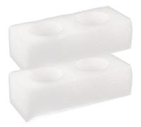 Abaodam Milk Tea Packing Tray 2pcs 2-hole EPE Pearl Wool Lightweight Material for Outdoor Beverage and Food Containers White