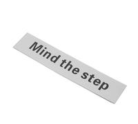 Abaodam Mind the Step Warning Sign Caution Mind the Step Sign Boards for Stairs Aluminium for Outdoor Commercial Spaces