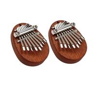 Abaodam Mini 8-tone Kalimba Thumb Piano with Lanyard, Portable Wooden Musical Instrument for Beginners and Boys and Girls, Oval Shape Music Toy for Travel and Music Play