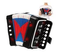 Abaodam Mini Accordion for Bass Buttons Portable Musical for Early Music Education and Rhythm Training Instrument Birthday Boys