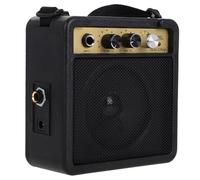 Abaodam Mini Amp for Electric Guitar, Small Bass Amp 5w Portable Guitar Tube Amplifier with Built-in Sound Effects Plastic Metal Compact for Beginners and Experienced