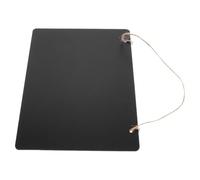 Abaodam Mini Chalk Board Chalkboard Tags 6.3x4.7inch Erasable Easy to Set up Black Density Board with Hanging Rope Creative Design for Mark Reception Tables and Home Decoration