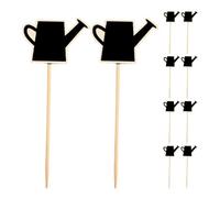 Abaodam Mini Chalkboard Tabletop Food Labels 10Pcs, Watering Can Form, Boxwood Material, High Contrast Surface for Outdoor Garden and Party
