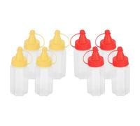 Abaodam Mini Condiment Squeeze Bottles Portable Pp Salad Dressing Containers with Tight Sealing and Multifunctional Design 8pcs for Outdoor Bbqs and Lunch Boxes