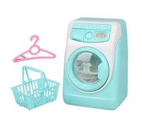 Abaodam Mini Dollhouse Washing Machine for - Pretend Play Small Washing Machine Model with Automatic Brush Cleaner, Educational Appliance for ’ Playsets (No Batteries)