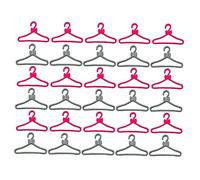 Abaodam Mini Dress Hangers for Dollhouse 60pcs Small Coat Hangers Set for Mini Doll Clothing Storage