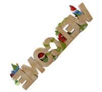 Abaodam Mini Gnome Welcome Decor Resin Yard Ornament for Balcony