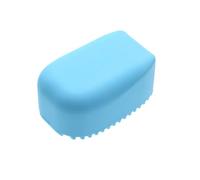 Abaodam Mini Handheld Silicone Washing Brush for Clothes and Trousers with Hollow Design and Spots Cleaning, Blue Candy Colour Laundry Washboard for Efficient Hand Washing