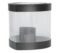 Abaodam Mini Heart Shaped Fresh Flower Box Black with Lid, Valentine’S Bouquet Packaging Box for Preserved Roses and Floral Arrangements