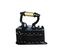 Abaodam Mini House Iron Model Realistic Miniature Ironing Machine Ornament for Dollhouse Decor High Class Alloy Material Photo Prop Miniature Furniture Accessory