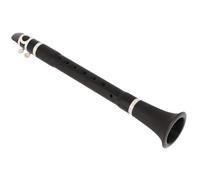 Abaodam Mini Keyless Clarinet for Beginners Pocket-sized Black Clarinet Wind Instrument for Adults for Practice and Performance