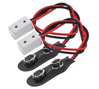 Abaodam Mini Light Connection Cable 15Cm Battery Power Cord for 9V Dollhouse Lights with Snap Connector for 1 12 Scale Miniature Scenes