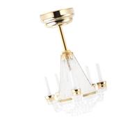 Abaodam Mini Light Model Decorative Ceiling Lamp Ornament for Mini House Scene Prop for Dollhouse Tiny House DIY Adornment