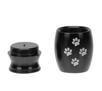 Abaodam Mini PET Urn for Ashes, Stainless Steel Black Memorial Casket | Small Portable Design, Corrosion Resistant Finish, Smooth Lines, Shiny Look for Lost PET Remembrance