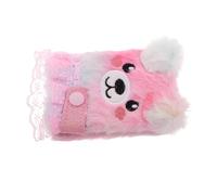 Abaodam Mini Plush Book Cartoon Journal for Students Buckle Pocket Notebook Adorable Fluffy Covering Daily Use