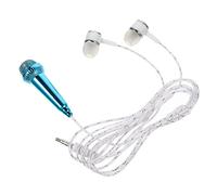 Abaodam Mini Portable Wired Microphone for Singing Recording and Podcasting Tiny Voice Amplifier Design for Karaoke and Live Streaming Light
