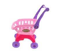 Abaodam Mini Pretend Play Shopping Trolley for Engaging Grocery Cart Simulation with Basket Promotes Social Skills and Imagination Easy Setup Supermarket Role Play Gift for Boys