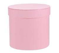 Abaodam Mini round Flower Box Pink Paper Flower Holder for Bouquet Versatile Use Refined Modern Style Attractive Packaging Option for Baby Showers and Events