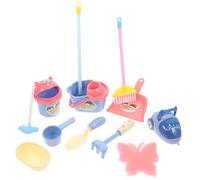 Abaodam Mini Simulation Cleaning Tool Set for Role Play, Educational Cleaning with Random Color, Pretend Housekeeping Plaything and Preschoolers