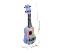 Abaodam Mini Ukulele Guitar for Boys and Realistic Simulation Musical Instrument with Fine Craftsmanship Portable and Easy to Play for Beginners and Hawaiian Parties