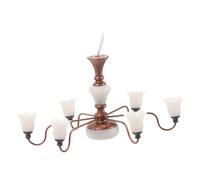 Abaodam Miniature Ceiling Light Model Warm Glow Hanging Lamp for Dollhouses Micro Landscape Craft Decor Versatile Table Ornament Material Creative
