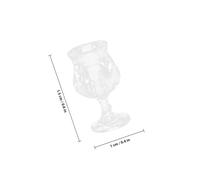 Abaodam Miniature Dessert Cup Set for Doll House Decor Tiny Plastic Mini Cups for Dollhouse Kitchen Tableware Realistic Mini Props for Pretend Play and Decoration