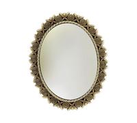Abaodam Miniature Dollhouse Vintage Small Mirror Embossed Antique Bronze Frame, Baroque Style Wall Mirror for Dollhouse Bathroom and Bedroom Accessories