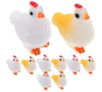 Abaodam Miniature Resin Chick Models Micro Garden Ornaments Lightweight DIY Craft Decor for Fairy Gardens and Home Decoration