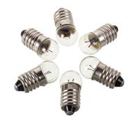 Abaodam Miniature Screw Base Light Bulbs Compact Lightweight 2.5v 0.3a 12pcs Small Glass Light Bulbs for Experiments Suitable for Physics Experiments and Learning Electrical Circuits