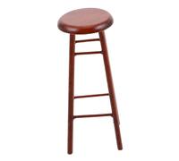 Abaodam Miniature Wooden Bar Stool Dollhouse Furniture Craft Accent Chair for DIY Scene Decoration Nordic Style High Stool Ornament for Dollhouse Living Hobbyist gift for for for for for for