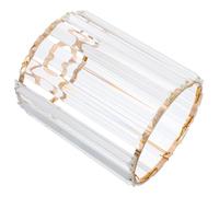 Abaodam Modern Faux Crystal Ceiling Lamp Shade 15Cm Height Gold Iron E27 Bulb Cover for Decorative Wall and Bedroom Lighting