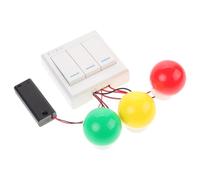 Abaodam Montessori Busy Board DIY Assembly Educational with LED Light Switches for Sensory Development Hand-eye Coordination Logical Thinking Suitable for Boys and Travel Play