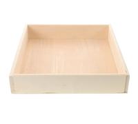 Abaodam Montessori Wooden Sand Tray for - Square 25x25x6cm Indoor Sandbox Storage Box, Childrens Sandpit Table for Sensory Play and Building Blocks Container