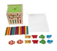 Abaodam Montessori Wooden Shape Sorter for Ages Educational Color Matching Puzzle Enhancing Hand-eye Coordination and Logical Thinking Fine Motor Skills Development Interactive Family Play