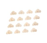 Abaodam Months Baby Mile Cards Wooden Photo Prop Double Sided Pregnancy Announcement Discs Cloud Shape for Baby Photography