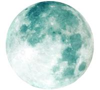 Abaodam Moon Wall Sticker Luminous Glow Dark Removable Wall Art for Nursery and Boys and Bedroom