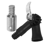 Abaodam Mop Attachment Pole Adapter with Threaded Tip, Plastic and Aluminum Alloy Sturdy Replacement for Paint Brush Extension Rod, Versatile Compatibility for Window Cleaner