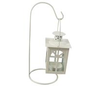 Abaodam Morocco Style Iron Candle Holder Wind Light White Iron Material for Festival Decorations and Bars, Fashion Home Decor Party Wind Light for Christmas and Indoor Use