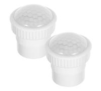 Abaodam Motion Sensor Light Shade Openhole Design 2pcs with High Sensitivity Detection White Colour for Night Safety Lighting and Public Area Lighting