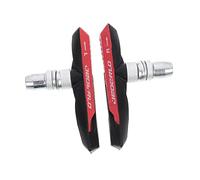 Abaodam Mountain Bike Brake Pads Wear Resistant Rubber with Grooved Design C Shaped Protection Wide Contact Area for Enhanced Braking Force Easy Installation for and Road Bikes