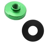 Abaodam Mountain Bike Fork Shoulder Cap Front Fork Air Chamber Cover Lightweight Aluminum Alloy High Density Protective Cycling Accessories Green