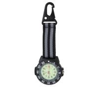 Abaodam Mountaineering Clip Watch Outdoor Pocket Watch with Carabiner Clip Nylon Strap Multifunctional Digital Dial Design Lightweight Sturdy for Backpackers Hiking