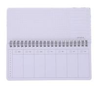 Abaodam Multi-function Academic Planner Binder Note Pad Assorted Color Paper Smooth to Write Record Plans Portable Weekly Planner Flip Pad Desk for Students and Teenagers Home Supply