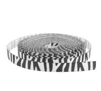 Abaodam Multi-Function Cuttable Craft Ribbon Zebra Print Polyester with Washable and Smooth Surface Features for Craft Projects and Flower Arrangements, Present Ribbon for Festival