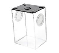 Abaodam Multi-Function Reptile Breeder Box for Snakes Chameleons and Spiders Acrylic Reptile Living Tank Feeding Accessories for Home Use and PET Care