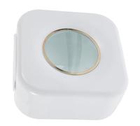 Abaodam Multi-Functional Plastic Trash Bag Dispenser and Cling Film Storage Box with Wall Mount Design for Kitchen and Bathroom Use, White Colour Organizer for Living Room Shoe Covers