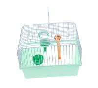 Abaodam Multi Functional Portable Bird Cage for Parrots Cockatiels Lovebirds Spacious Travel Carrier with Perch Food Box Water Dispenser for Birds the Go