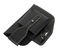 Abaodam Multi-Functional PU Leather Cell Phone Waist Bag for Men Anti-Lost Key Storage Pouch with Belt Clip Breathable and Mobile Phone Pouch for Running Hiking and Outdoor Activities