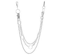 Abaodam Multi Layer Waist Chain Jeans Chain Punk Style Metal Multi-functional Use Easy to Wear Genders Club Music Festival Accessory with Dual Lobster Clasps